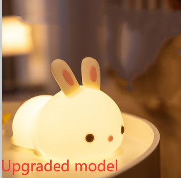 New Year'S Gift Rabbit Silicone Lamp Pat Feeding Creative Night Light Children'S Toys Upgraded model 1PC