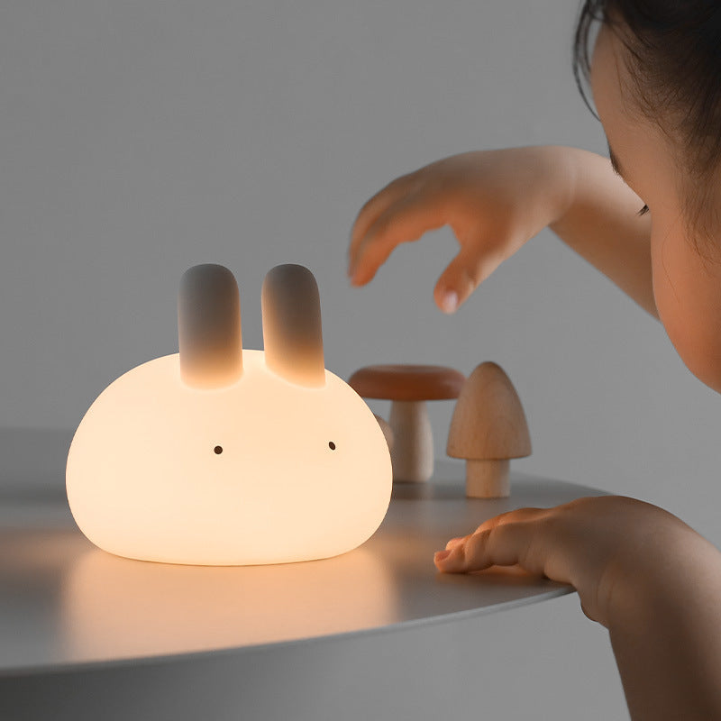 Tangyuan Rabbit Balls Silicone Clapping Lovely Night Lamp Led Lights Meatball rabbit USB